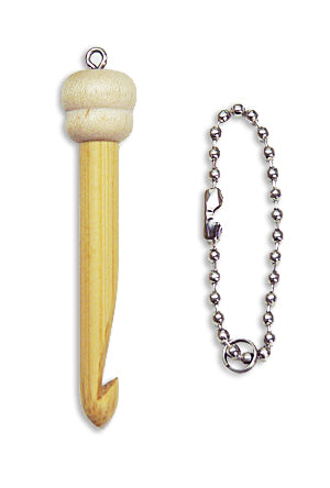ka seeknit bamboo crochet hook key chain daruma