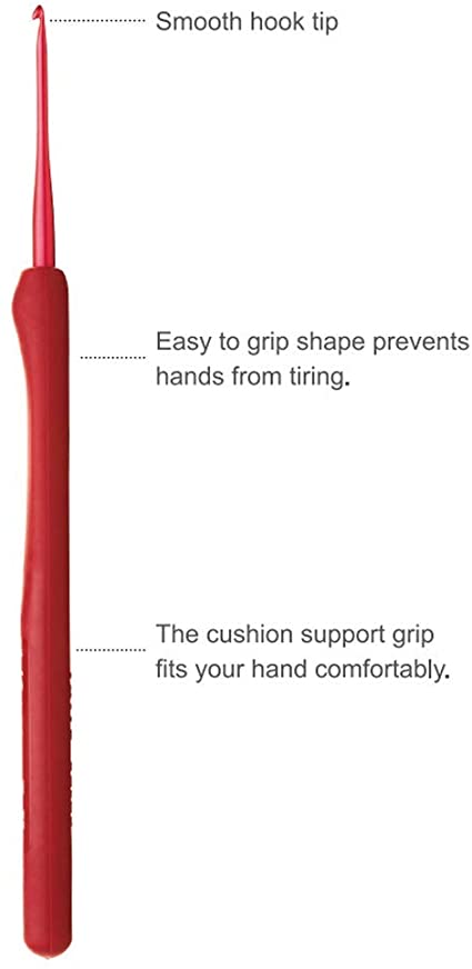 tulip etimo red crochet hook soft-grip