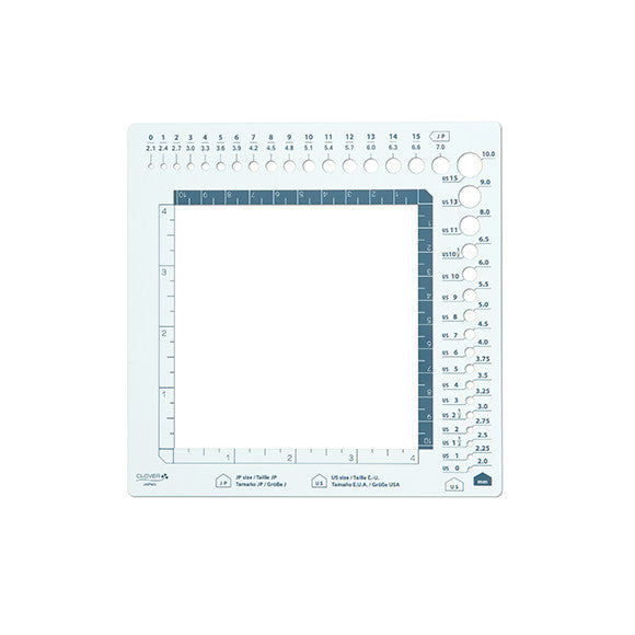 clover swatch ruler and needle gauge