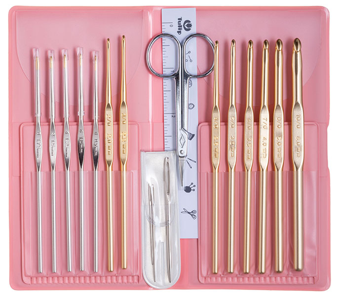 tulip classic 4 18-pc crochet hook set