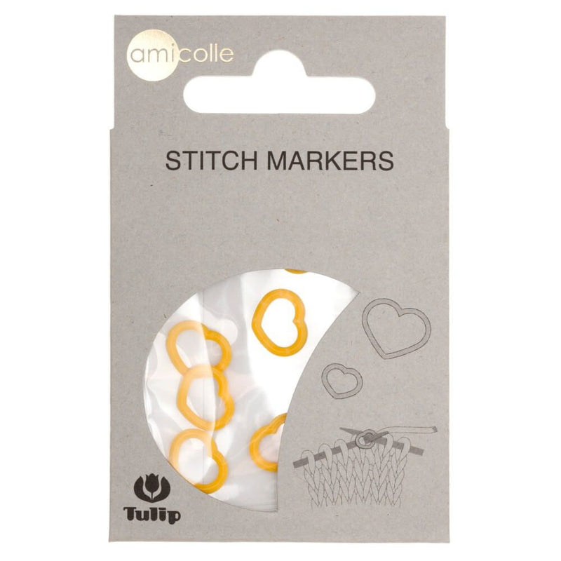 tulip stitch markers hearts per color and size