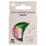 tulip stitch marker set heart