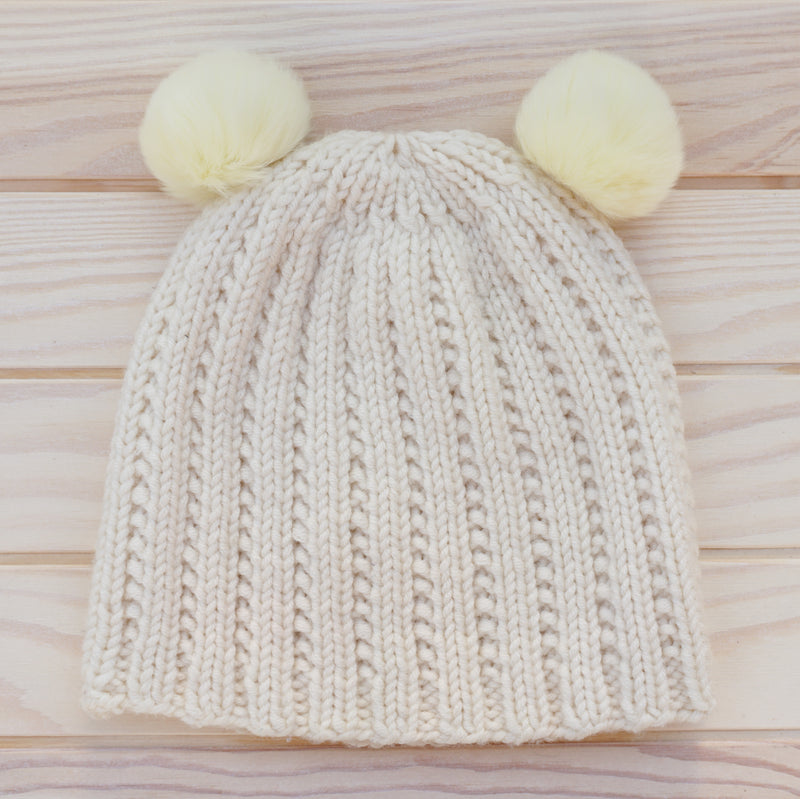 rabbit fur pompom