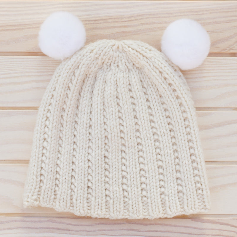 rabbit fur pompom