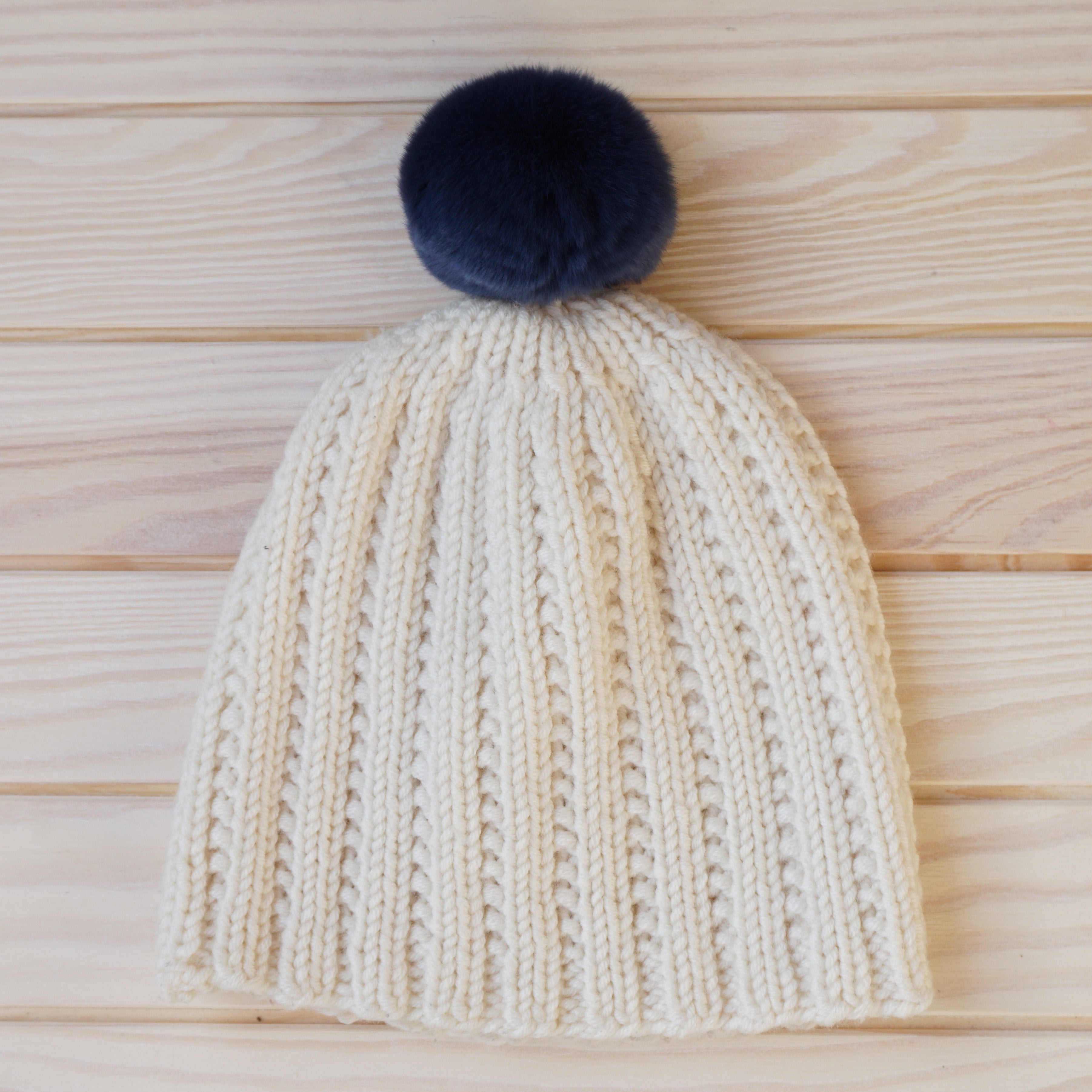 rabbit fur pompom big