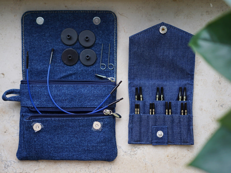 knit pro denim (indigo) ultra short
