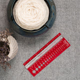 knit pro gauge sizer with magnifying glass