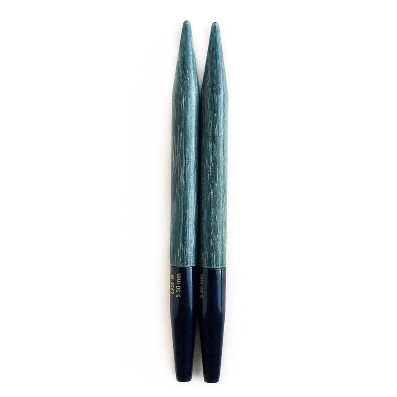 lykke interchangeable tips driftwood, umber, indigo