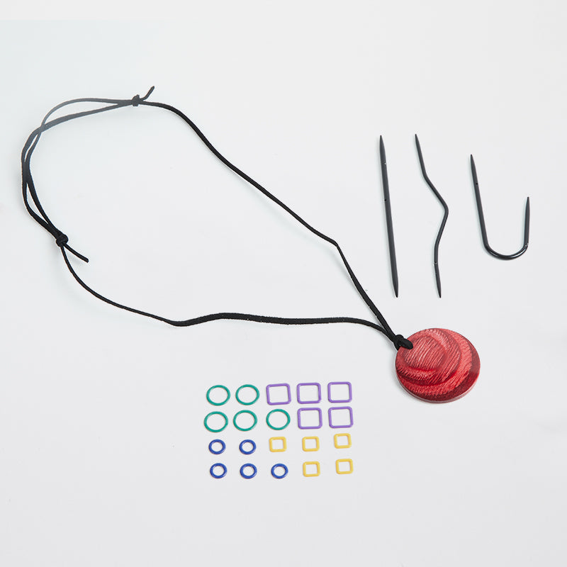 knit pro wooden pendant magnet set