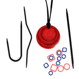 knit pro wooden pendant magnet set