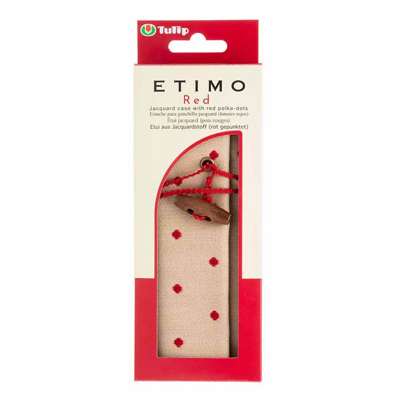tulip crochet hook case  polka dot