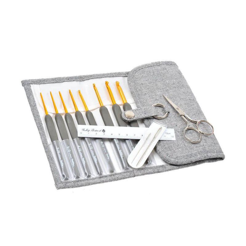 tulip etimo royal silver crochet set