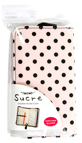 tulip case with dots pink