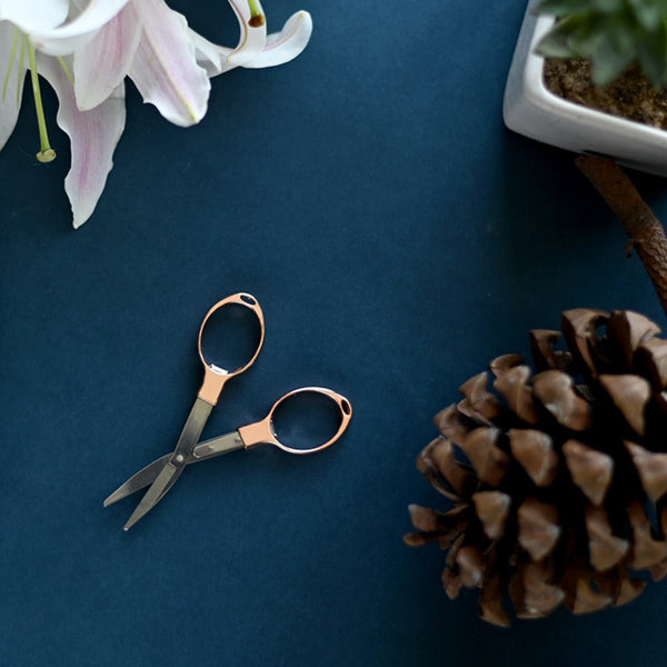 Rose Gold Folding Scissors