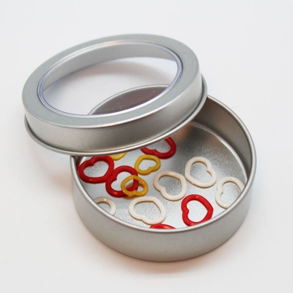 tulip stitch markers set heart multi-colored