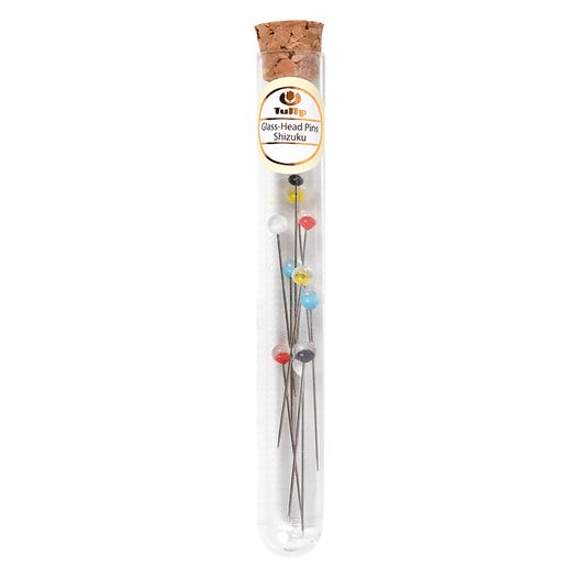 tulip glass-head pins