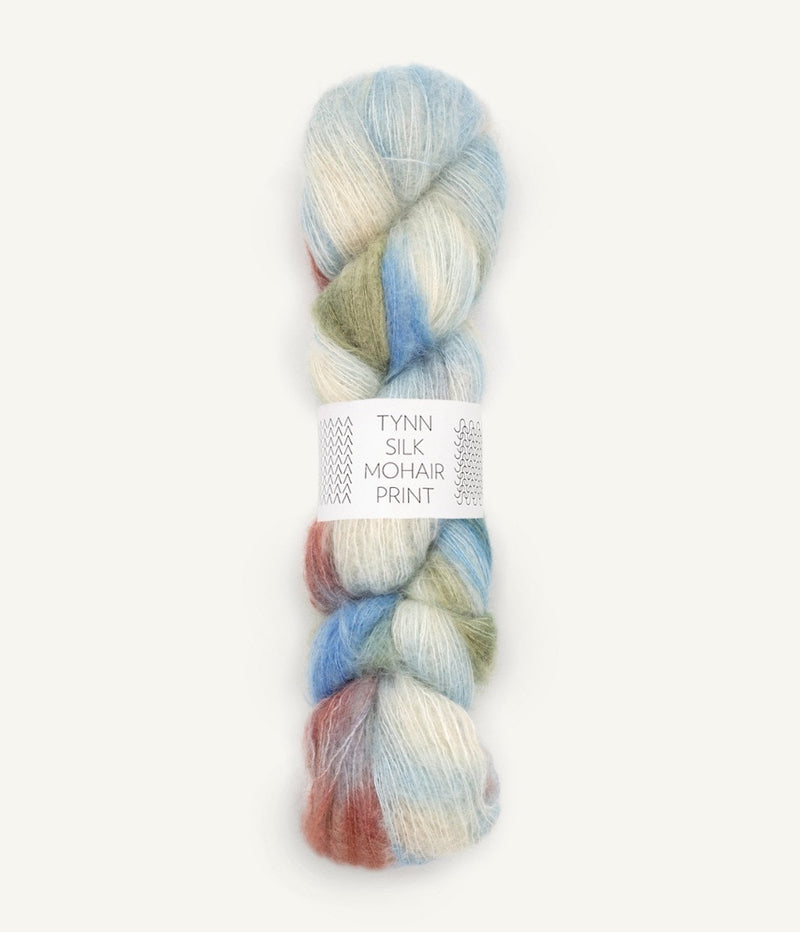 sandnes garn tynn silk mohair spausdinti