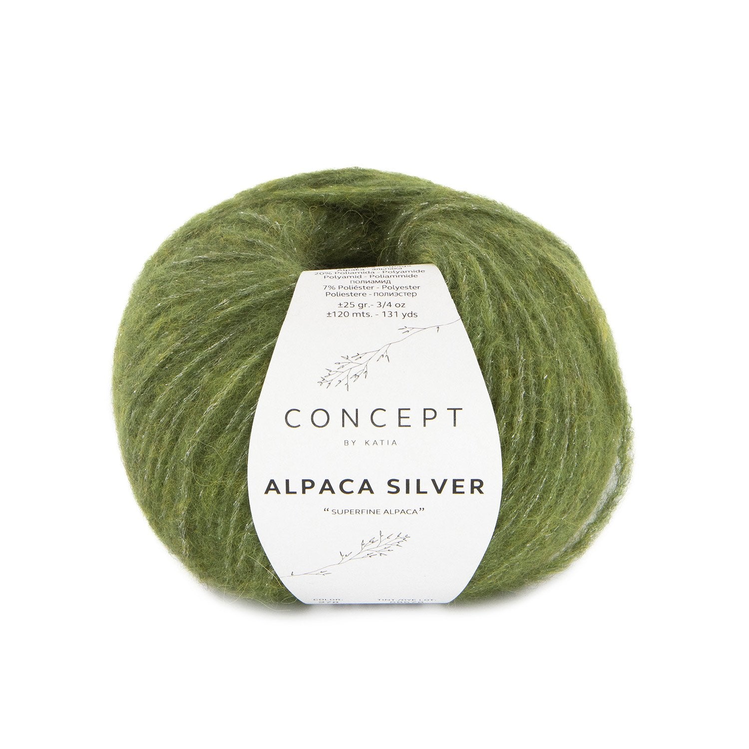 Меланж серебра. Alpaca Silver. Вилка альпака Сильвер.