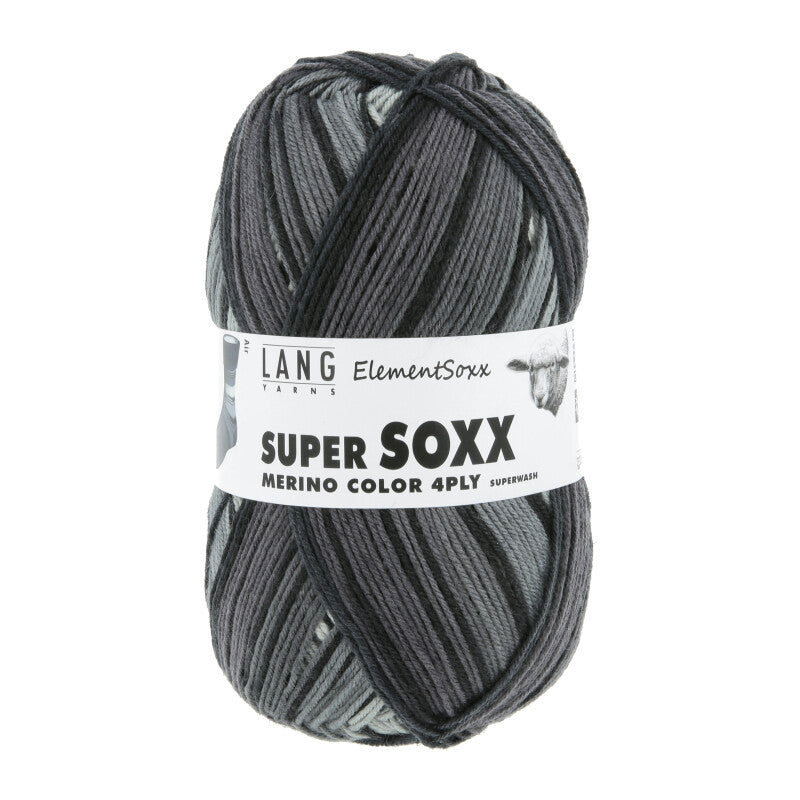 lang yarns super soxx merino color 4-ply
