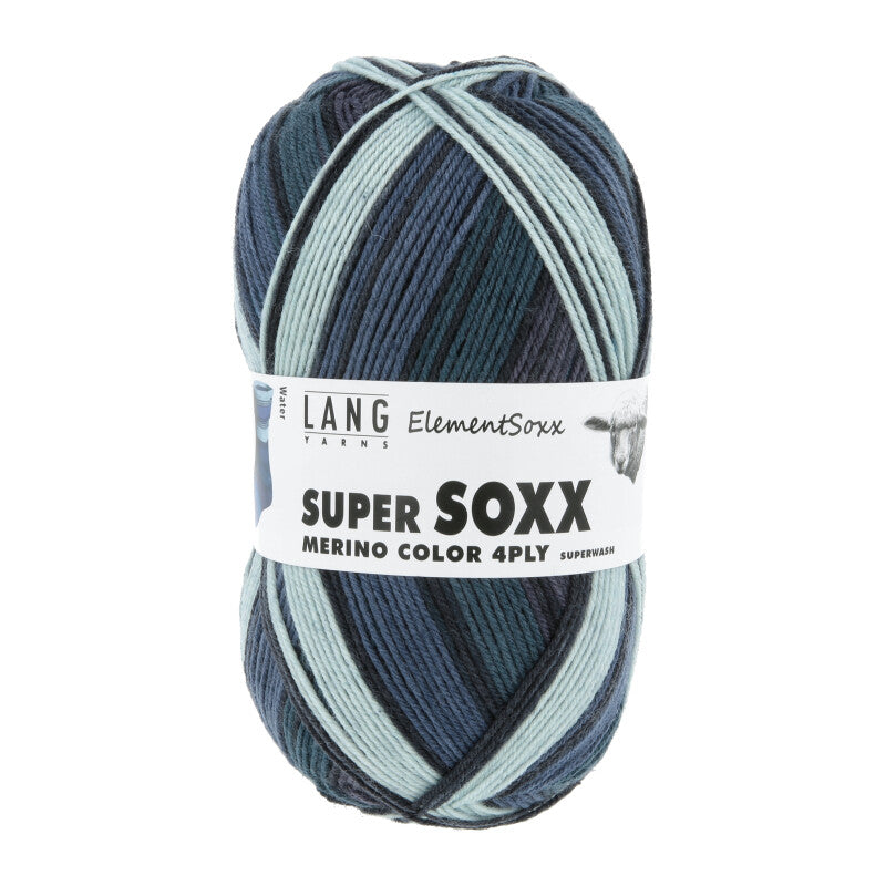 lang yarns super soxx merino color 4-ply