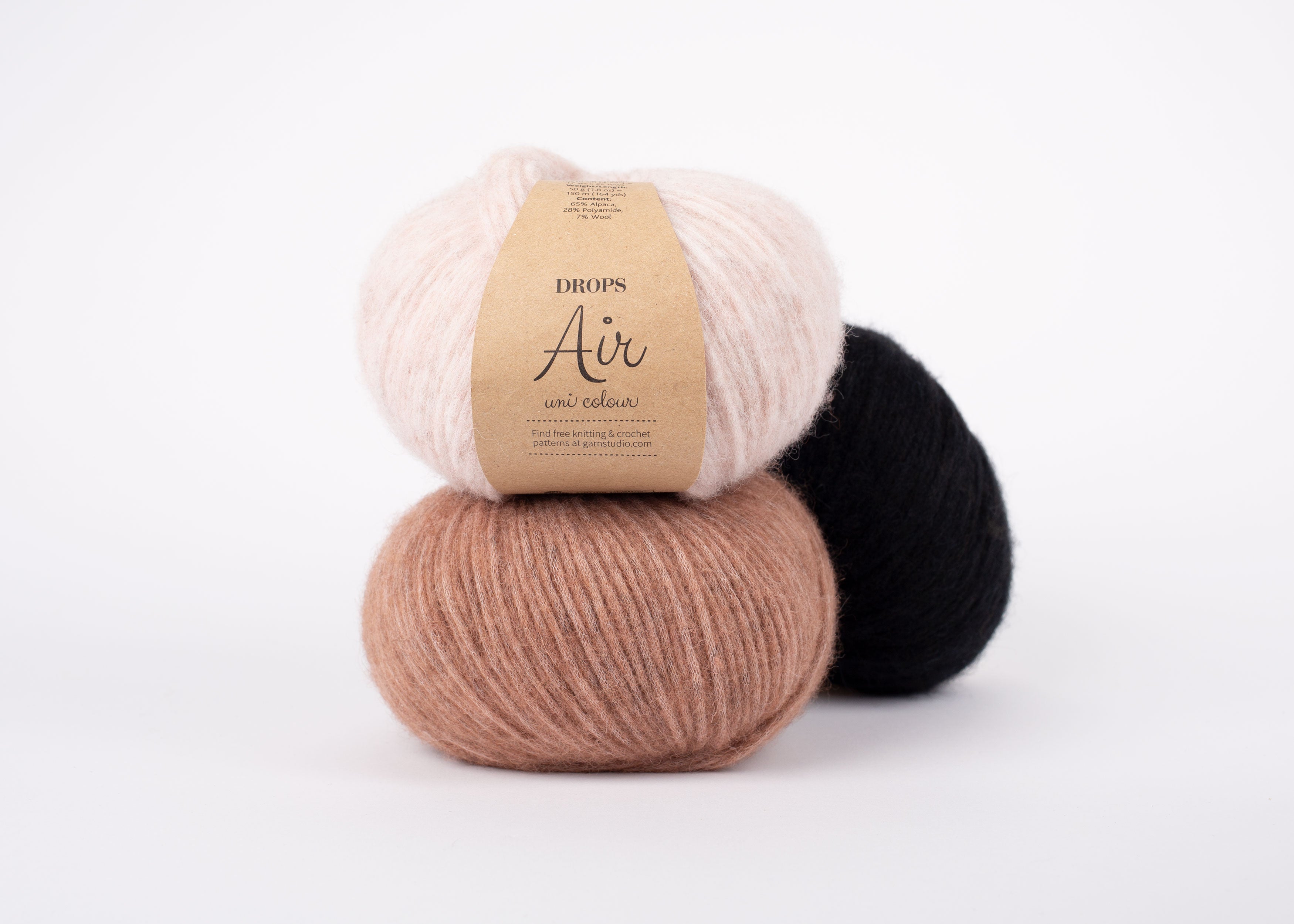 DROPS Air, Knitting yarn, Aran yarn, Worsted yarn, Baby Alpaca yarn, Merino  wool
