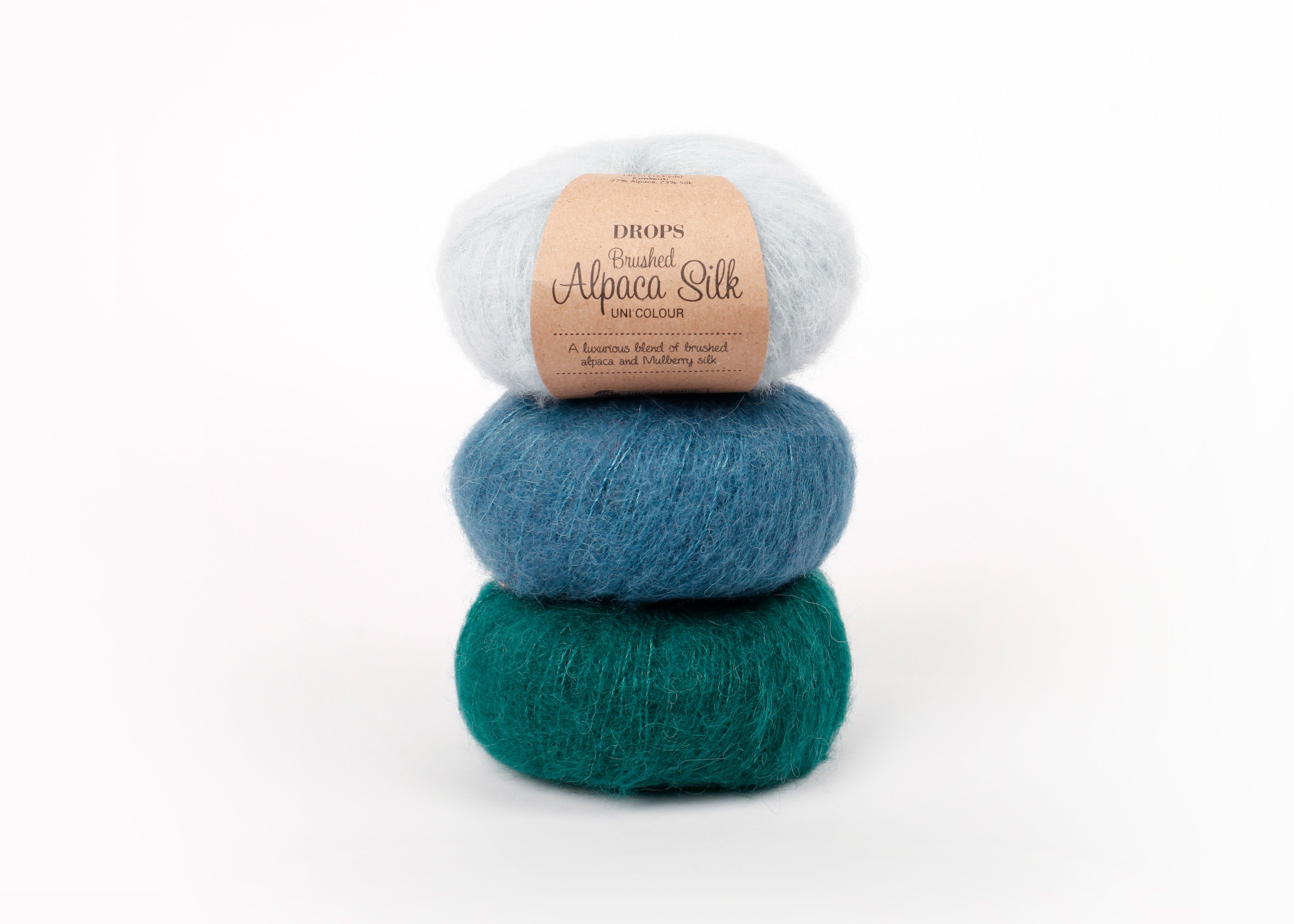 Alpaca Yarn DROPS Brushed Alpaca Silk Lace Yarn Art Yarn Silk Knitting Yarn  Natural Yarn Wool Fabric Silk Yarn 