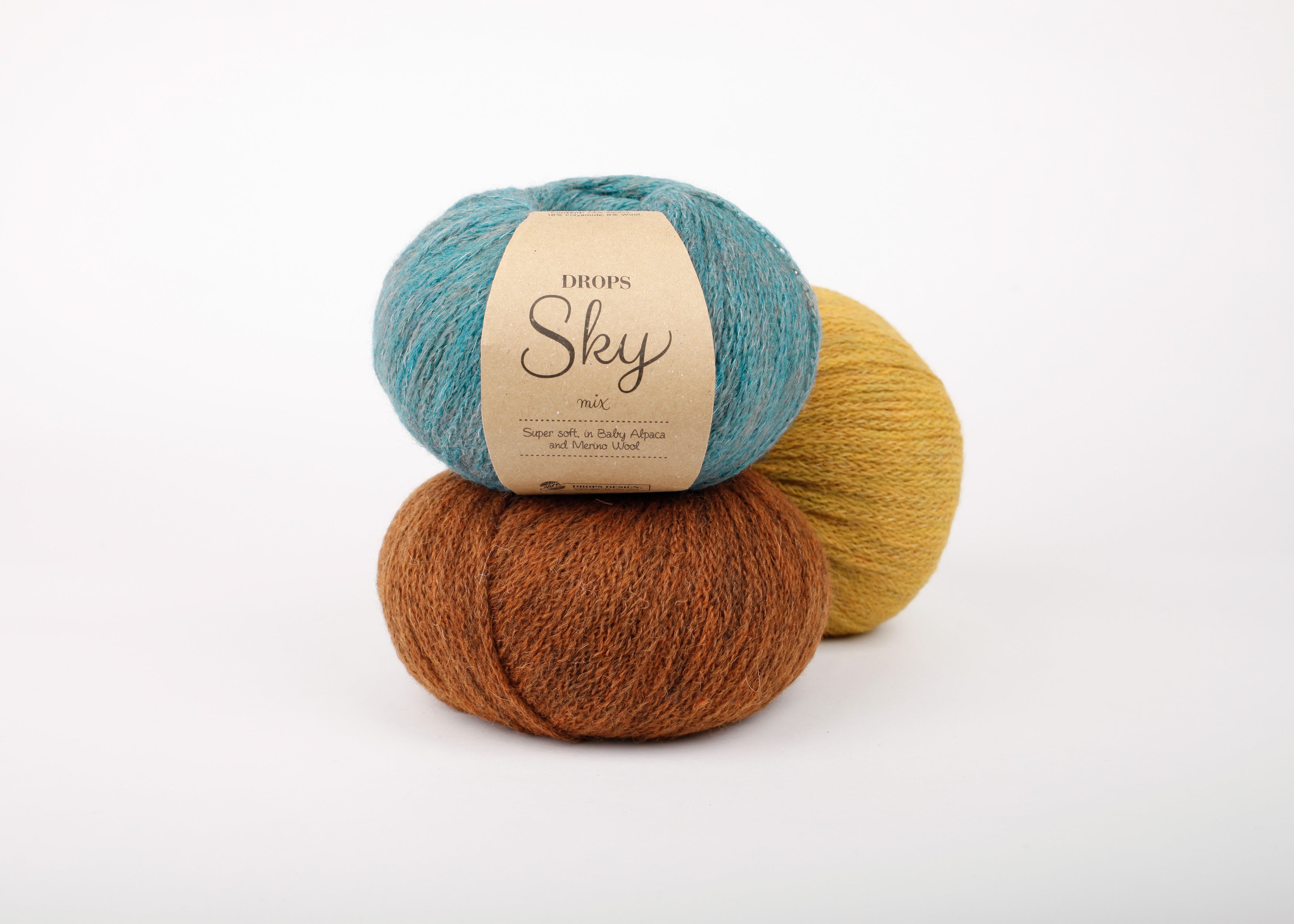 Baby alpaca yarn/ DK yarn/ Knitting wool yarn/ Drops SKY yarn