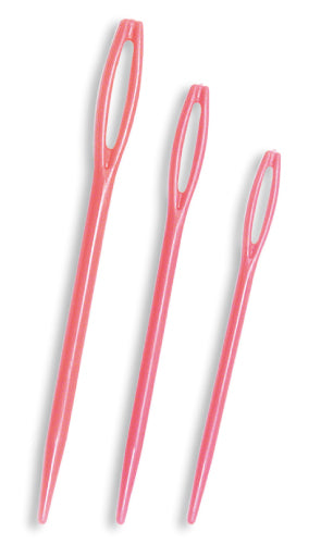 Bright Plastic Darning Needles 