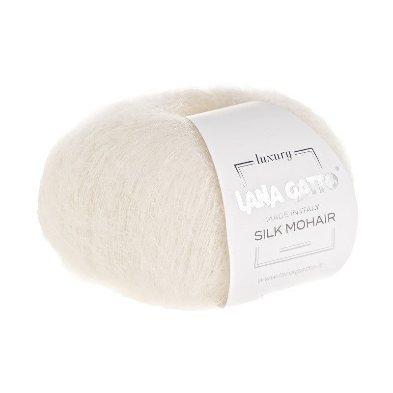lana gatto silk mohair - 6027-white