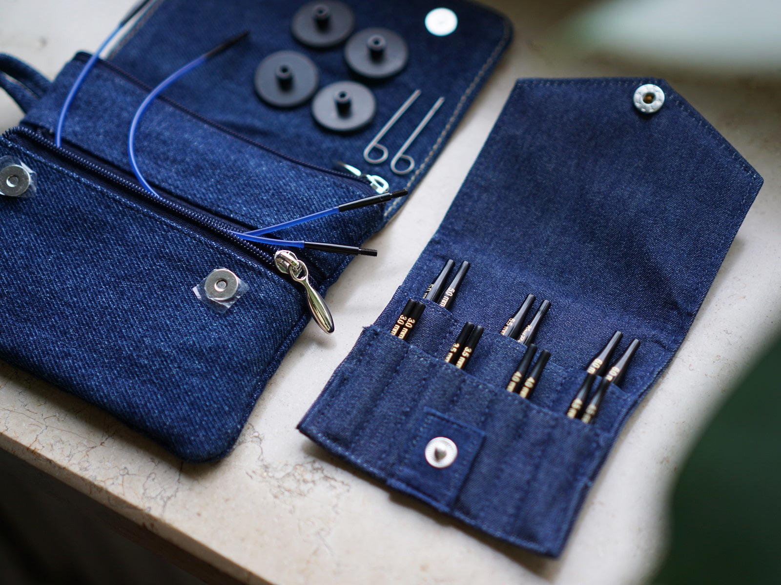 knit pro denim (indigo) ультракороткие спицы