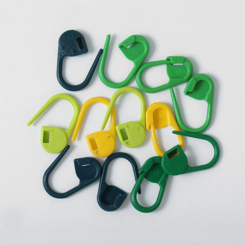 knit pro locking markers - Green+Yellow