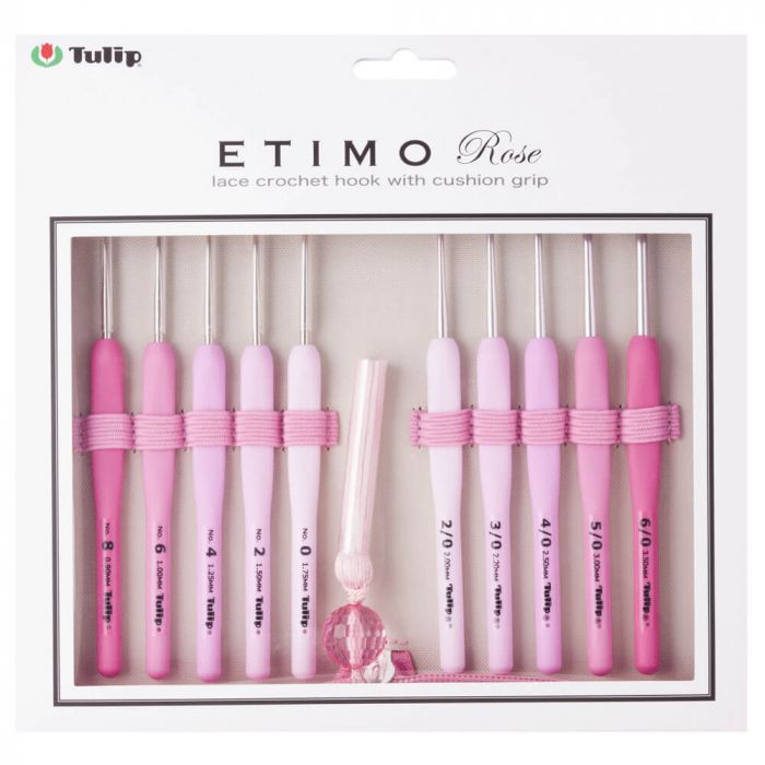 tulip Etimo Rose Spitze Häkelnadel Set 0.9-3.5 mm - Needles & Wool