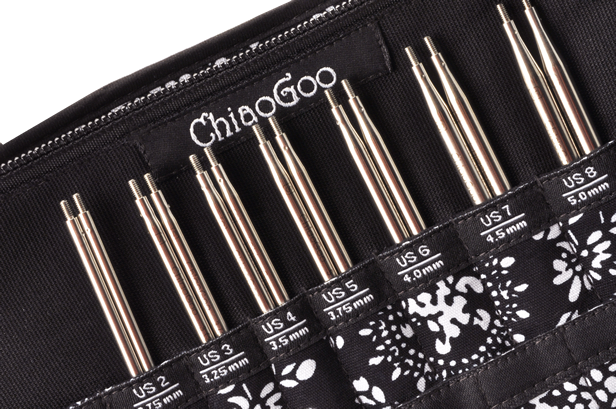 ChiaoGoo SPIN frws. point set bamboo 10cm 2.75-5.00mm