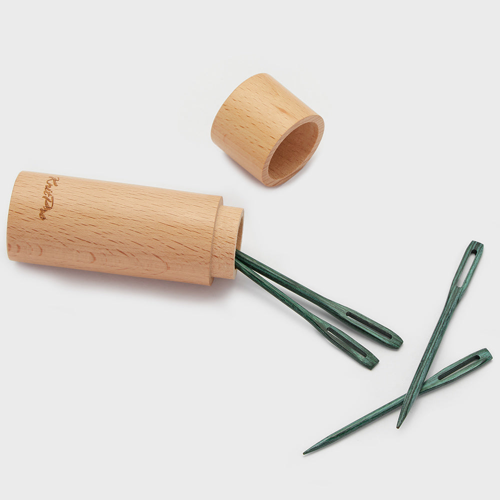 knit pro aiguilles à repriser en bois conscientes